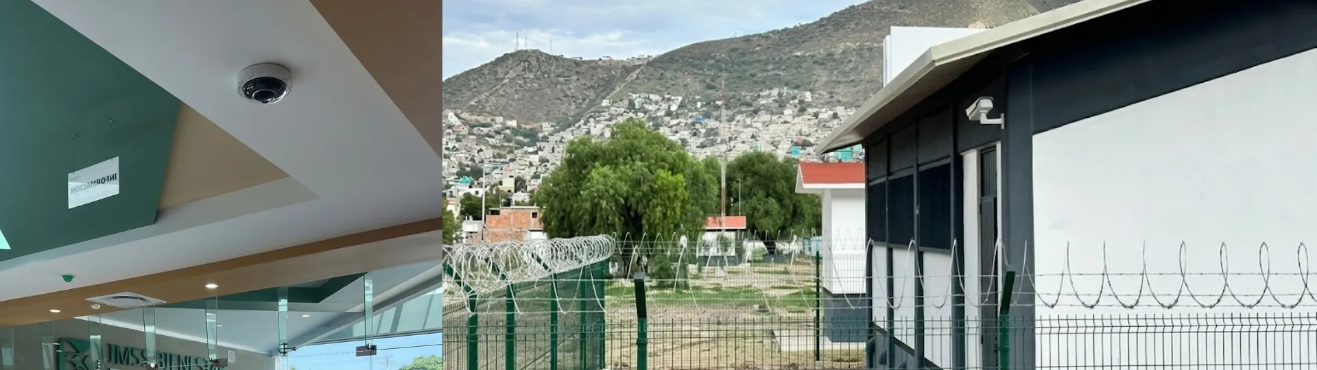 Cámara de CCTV instalada en una empresa